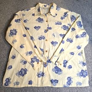 Orvis Floral Button-down EUC Large Coastal Grandma Eclectic Grandpa Cottagecore